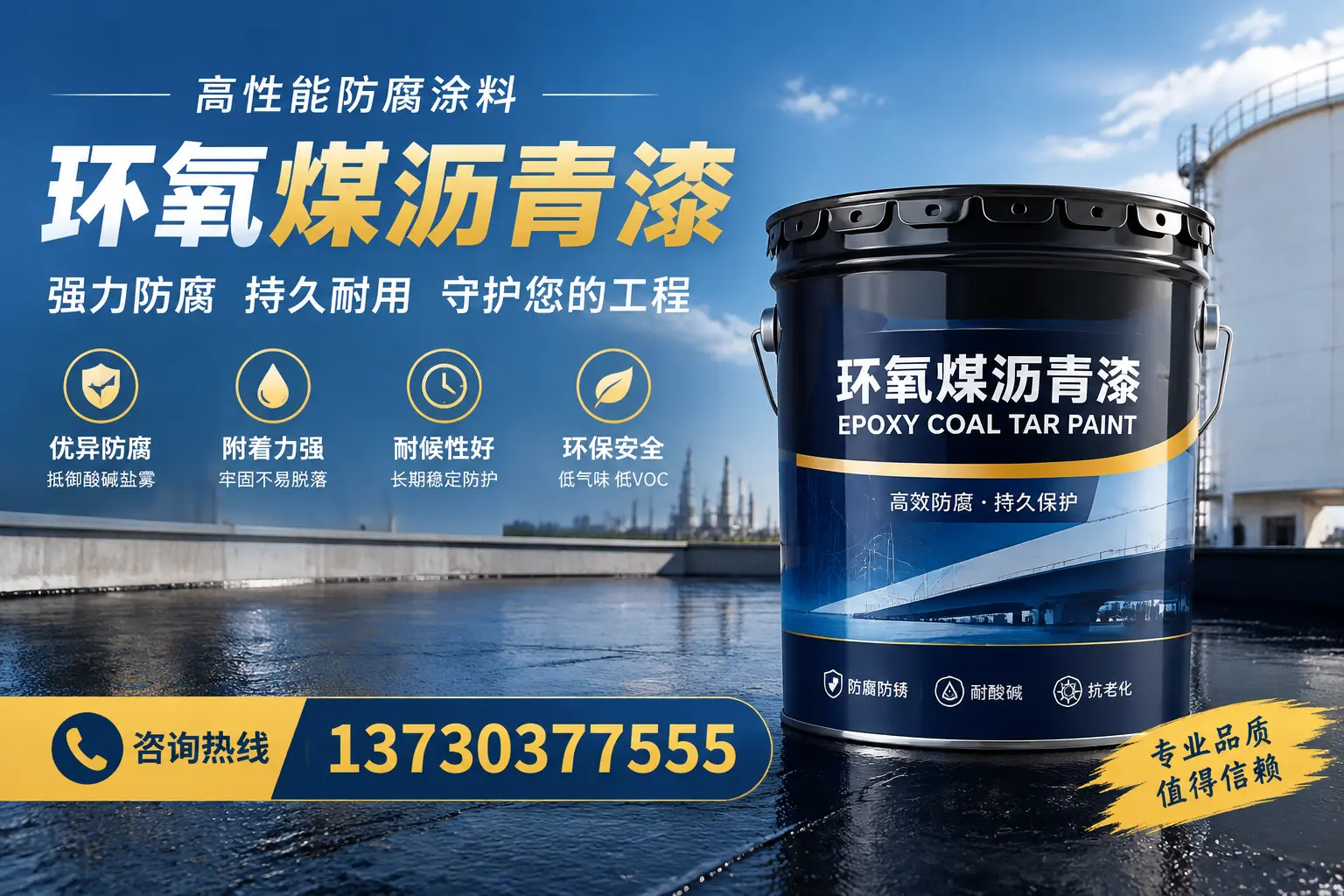 环氧煤沥青漆的耐久性分析,适合昭通的使用场景