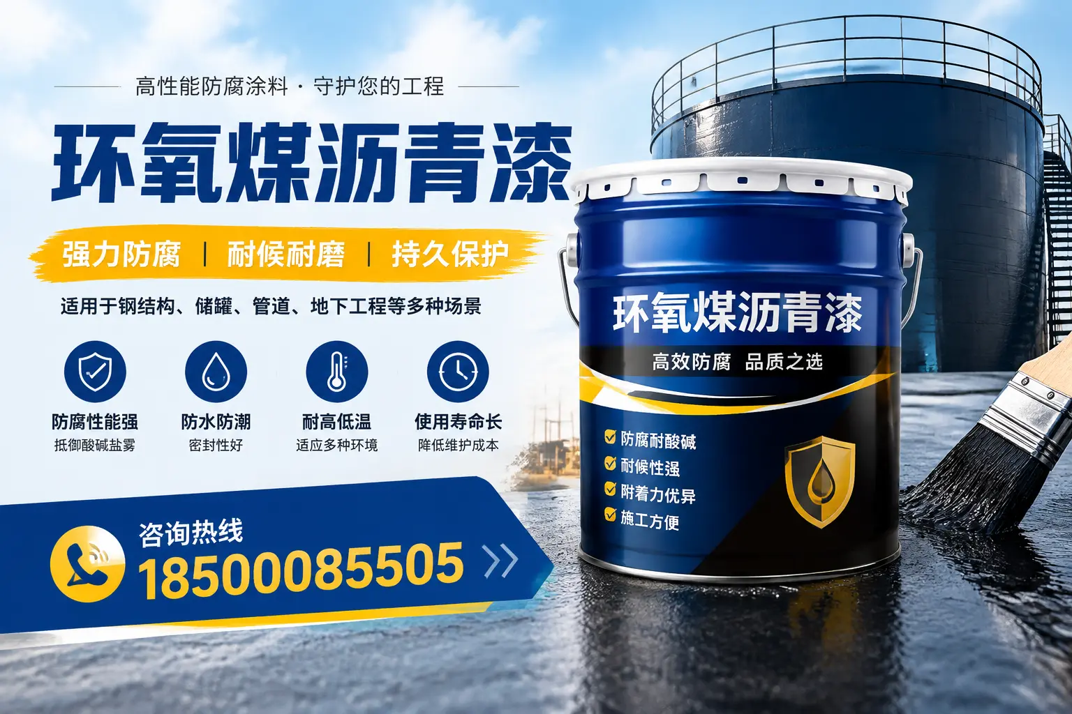 环氧煤沥青漆在工业中的应用,昭通企业的选择